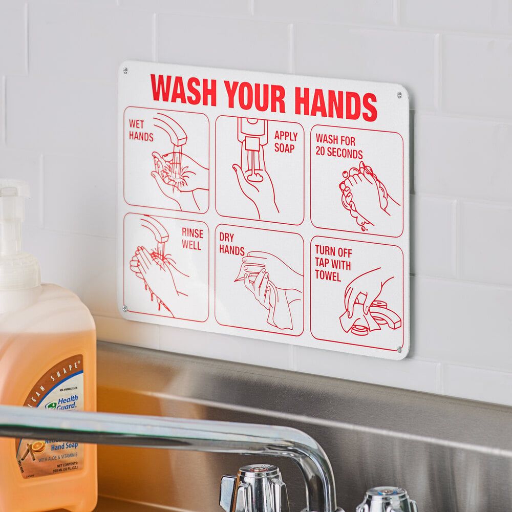Hygiene and Safety Signs